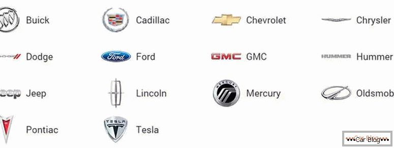 az amerikai autó márkák legátfogóbb listája