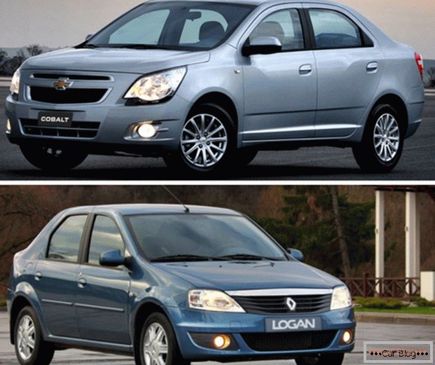 Összehasonlítva a Renault Logan és a Chevrolet Cobalt autókat