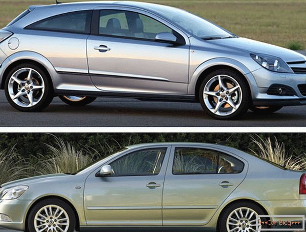 Két európai autó összehasonlítása - az Opel Astra és a Skoda Octavia