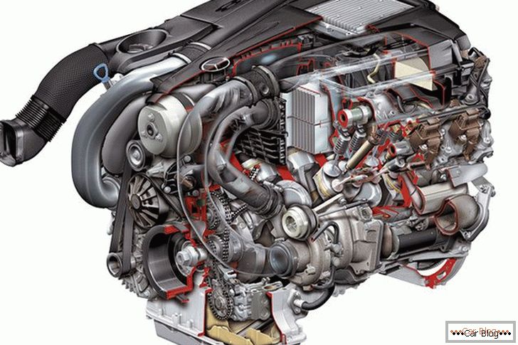 Двигатель Mercedes SL V8