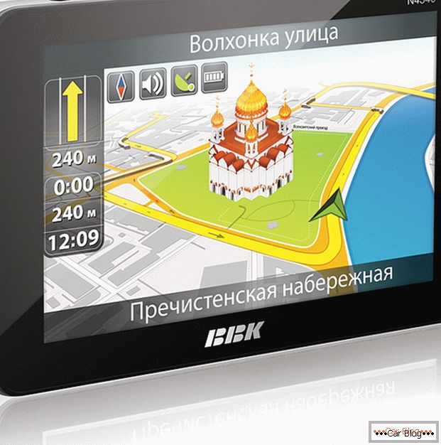 Modern GPS navigátor