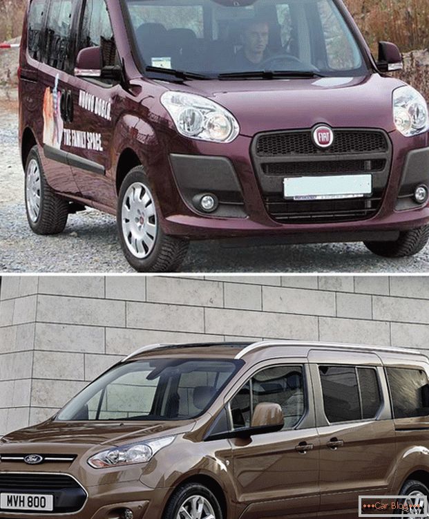 Autók FIAT Doblo és Ford Connect - melyik a minivan jobb?
