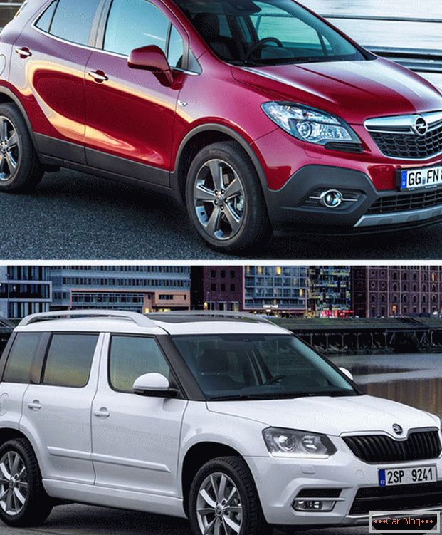 Несмотря на свои существенные различия, автомобили Az Opel Mokka és a Skoda Yeti очень популярны среди автолюбителей