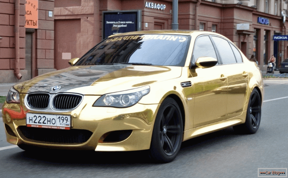 Arany sport BMW 5 sorozat